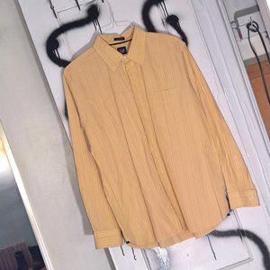 GAP Yellow Stripe Button Down - NWT